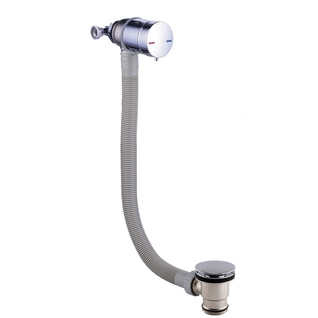 FR-146 - Forge Collection Bath Filler & Overflow Bath Waste - Chrome image