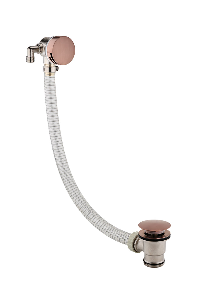 FR-424 - Forge Collection Bath Filler and Overflow Round - Brushed Bronze image