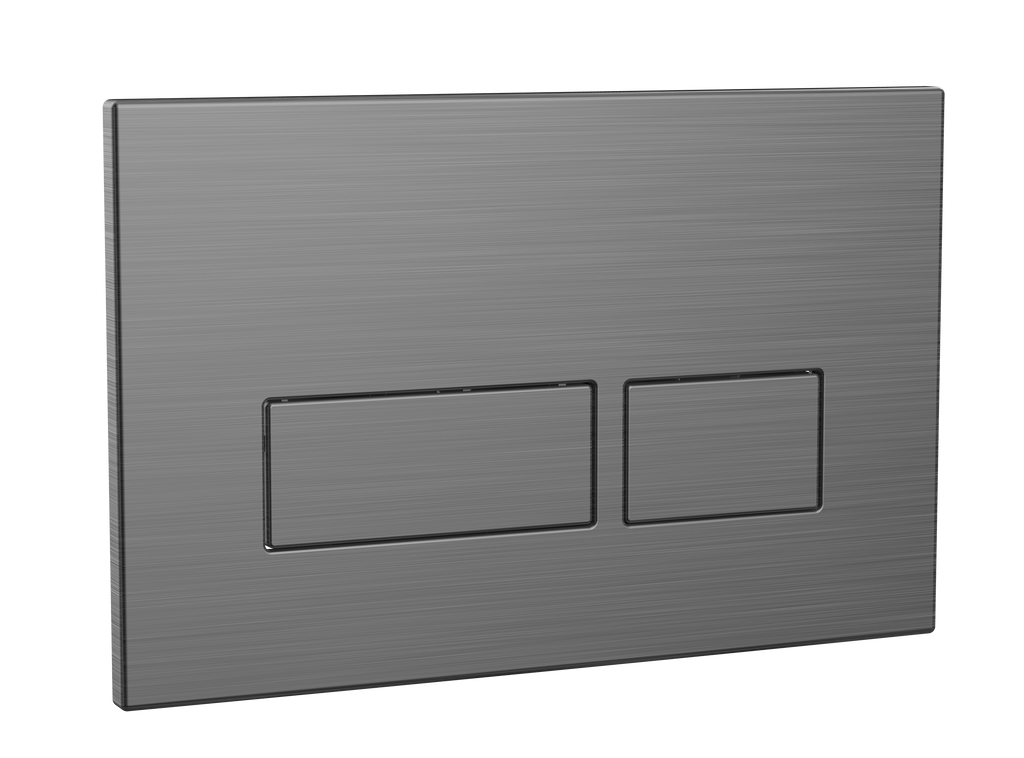 FR-210 - Forge Collection Wall Hung Frame Square Dual Flush Button - Gunmetal image