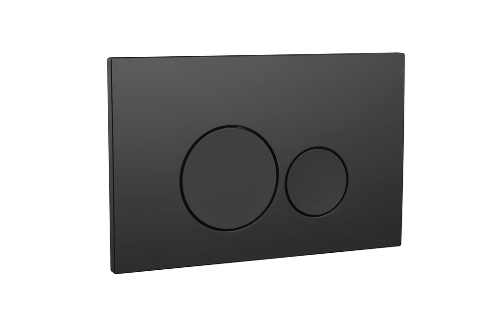 FR-212 - Forge Collection Wall Hung Frame Round Dual Flush Button - Matt Black image