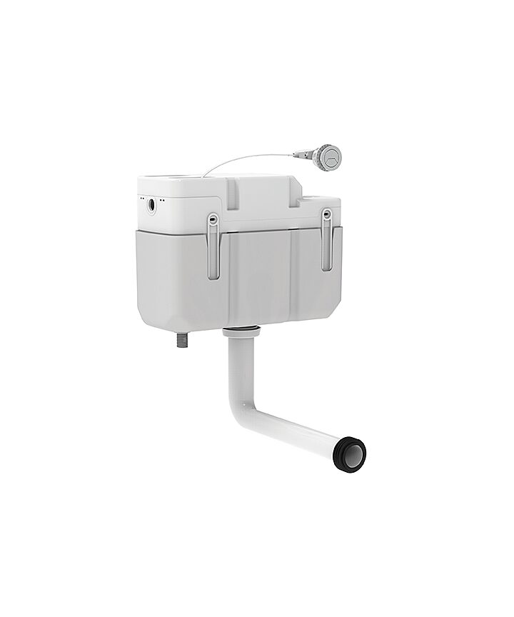 TRC-309-MN - Rocco2 WC Unit Concealed Cistern with Matt Black Flush Button image