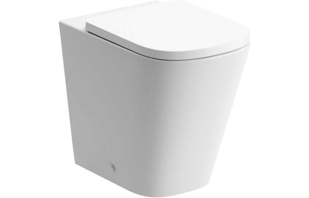 HOTT107409 - Lux Square Soft Close Toilet Seat - White image