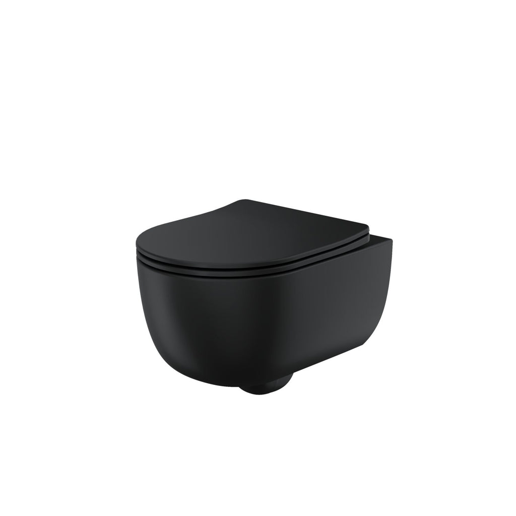 FR-2263 - Forge Collection Azura Wall Hung Toilet 490x355x320 Matt Black image
