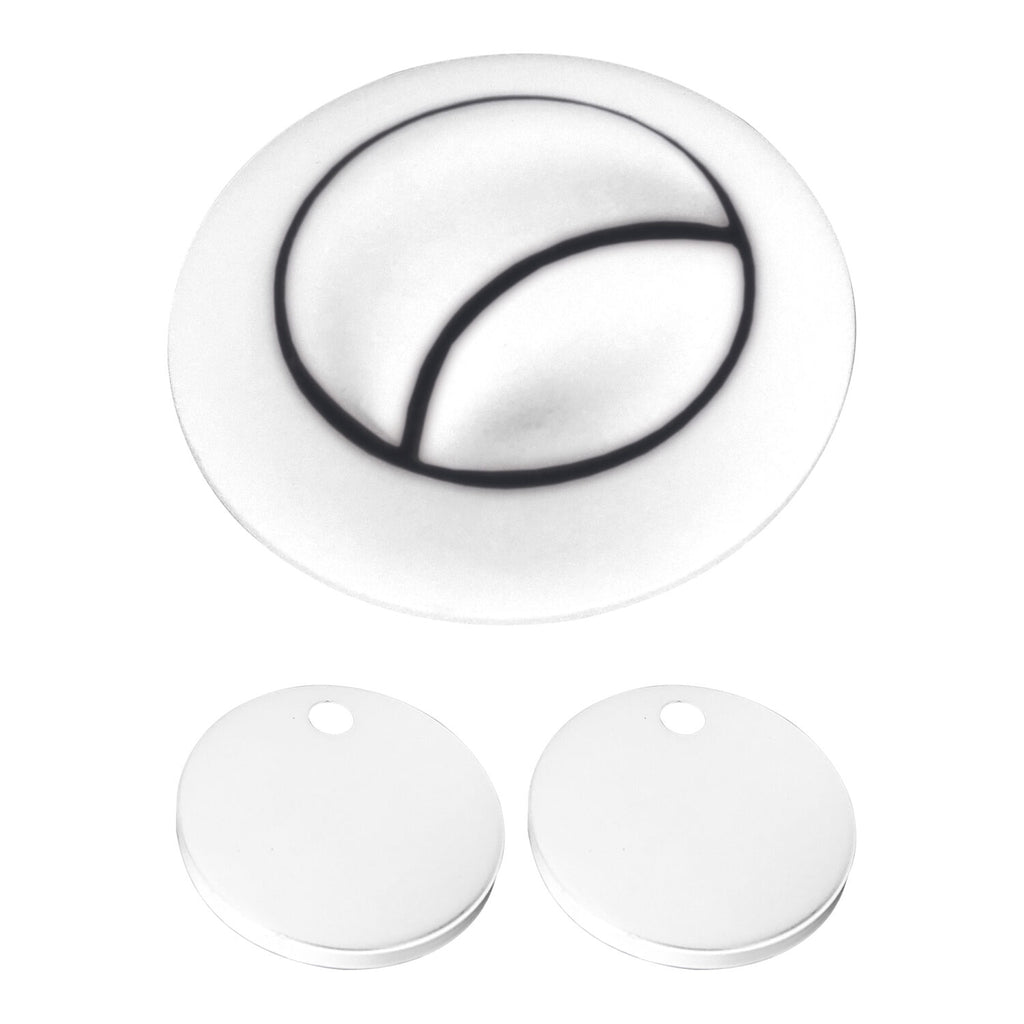 FR-2262 - Forge Collection White Seat Hinge Cover & Cistern Push Button image