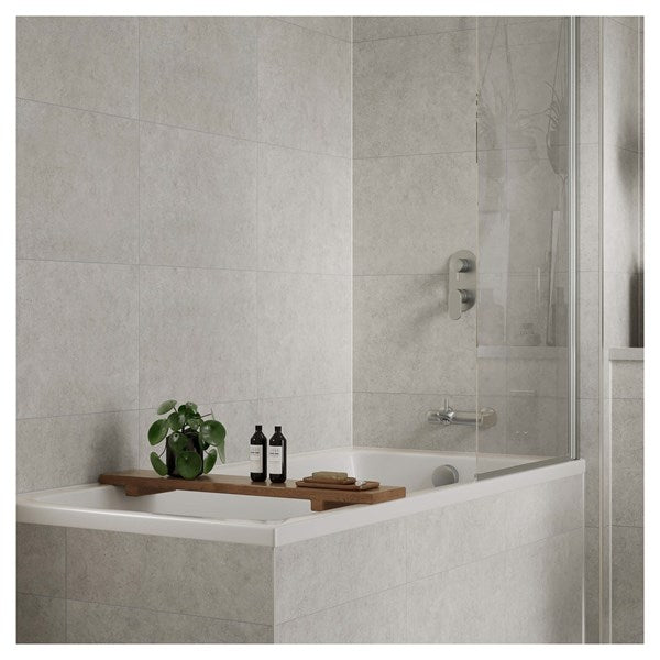 MT486ST1001 - Tile Panel - White Mineral (0486) - Hydro-Lock T&G - Tile - 2400x598x11mm - FSC Mix 70% image