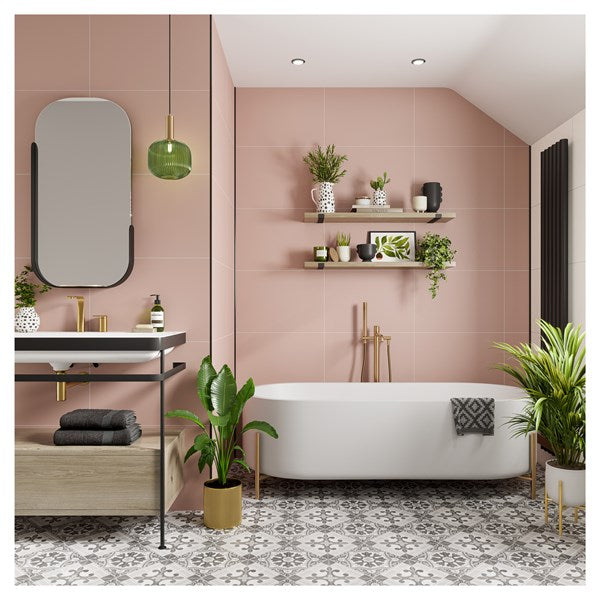 MT325ST1001 - Tile Panel - Antique Rose (0325) - Hydro-Lock T&G - Tile - 2400x598x11mm - FSC Mix 70% image