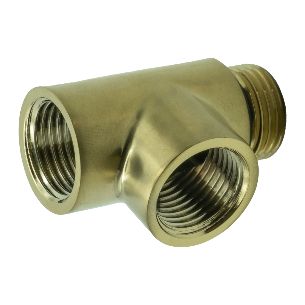 RNA2626 - Dual Fuel T-Piece Brushed Brass image