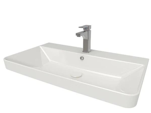SWFU052 - Oxley 800mm x 460mm 1 Tap Hole Ceramic Basin image